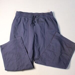SB Active Womens Navy Blue Drawstring Wide Leg Sweatpants Size 1X